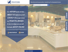 Tablet Screenshot of pro-kitchen.com
